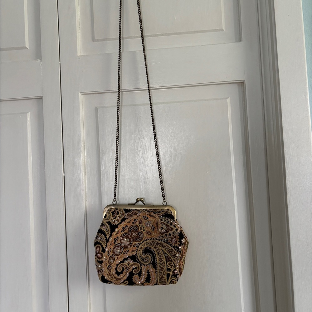 Paradox brand Embroidered Sequined Crossbody Bag